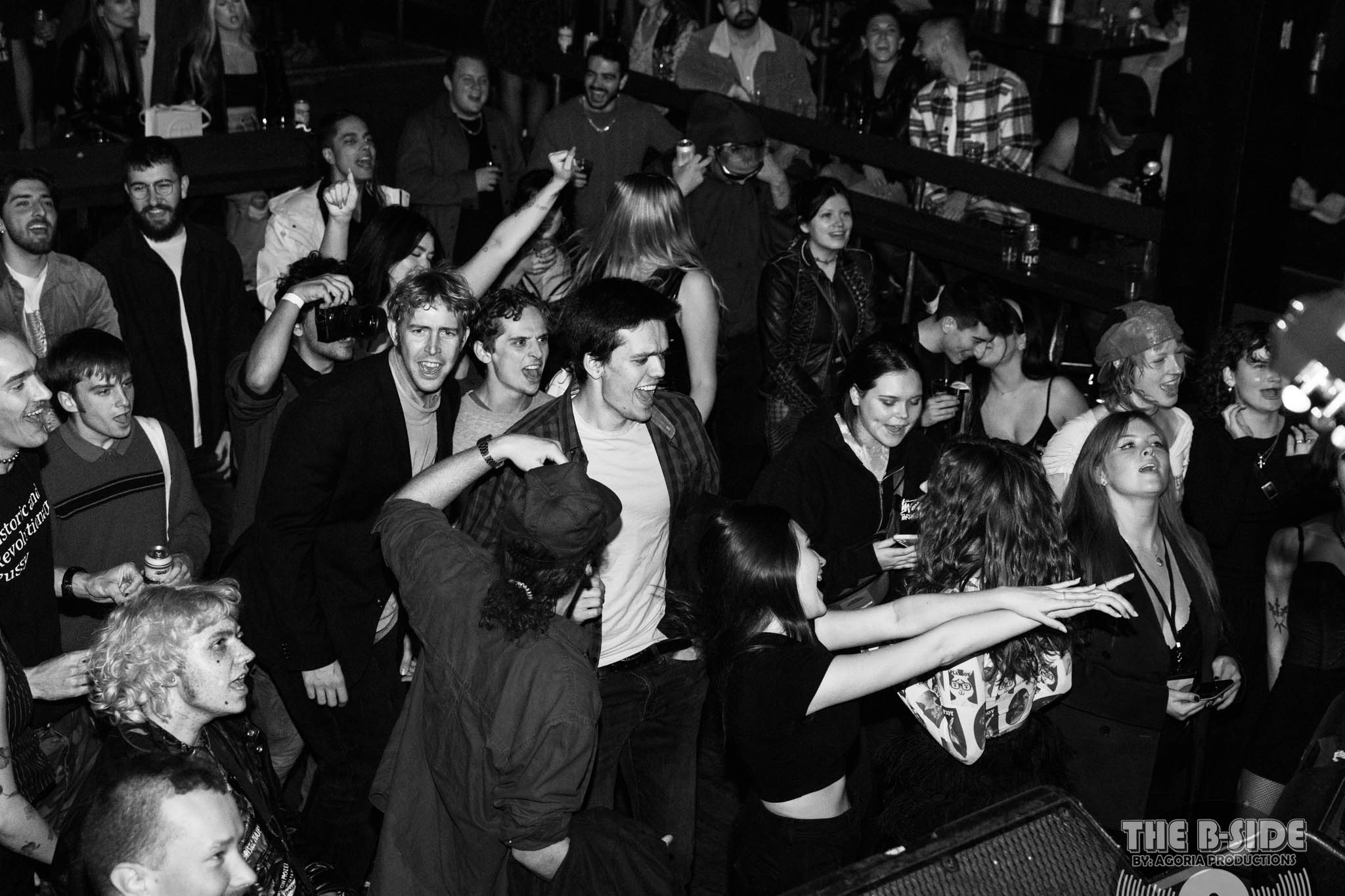 Crowd dancing to Fluffio & The RPC live at Lee's Palace in Toronto