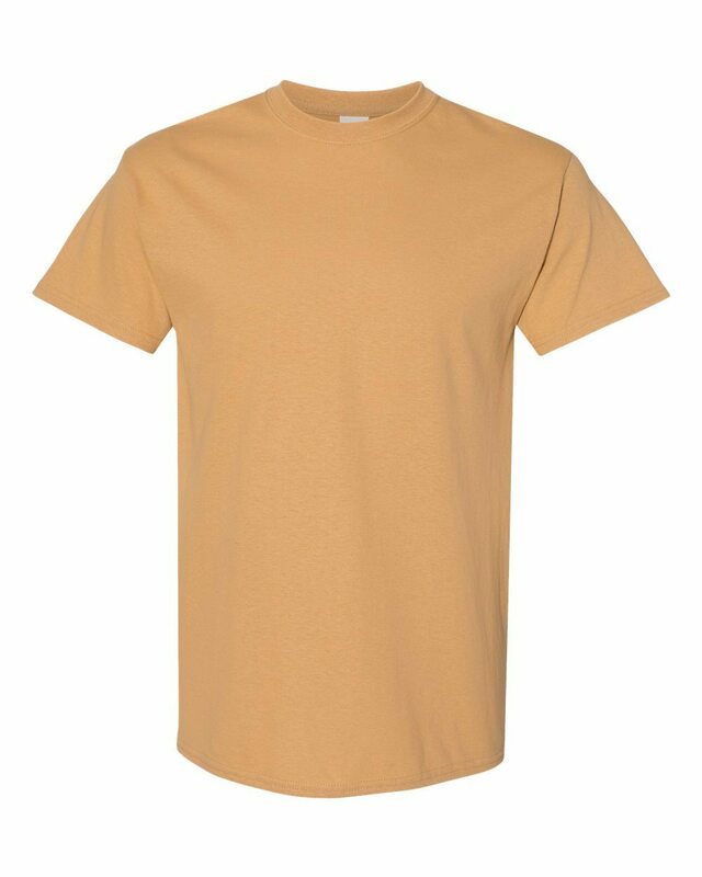 Gildan G500 Adult Unisex Old Gold Heavy Cotton T-Shirts, 3 Pack In Size